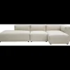 Sale ILVA Aimee Sofa med chaiselong og pufafslutning