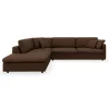 Discount ILVA Angolo venstrevendt sofa med pufafslutning