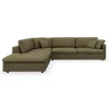 Outlet ILVA Angolo venstrevendt sofa med pufafslutning