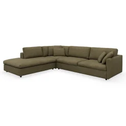 Outlet ILVA Angolo venstrevendt sofa med pufafslutning