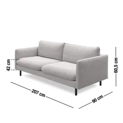 Discount ILVA Bjorn 3 pers Sofa