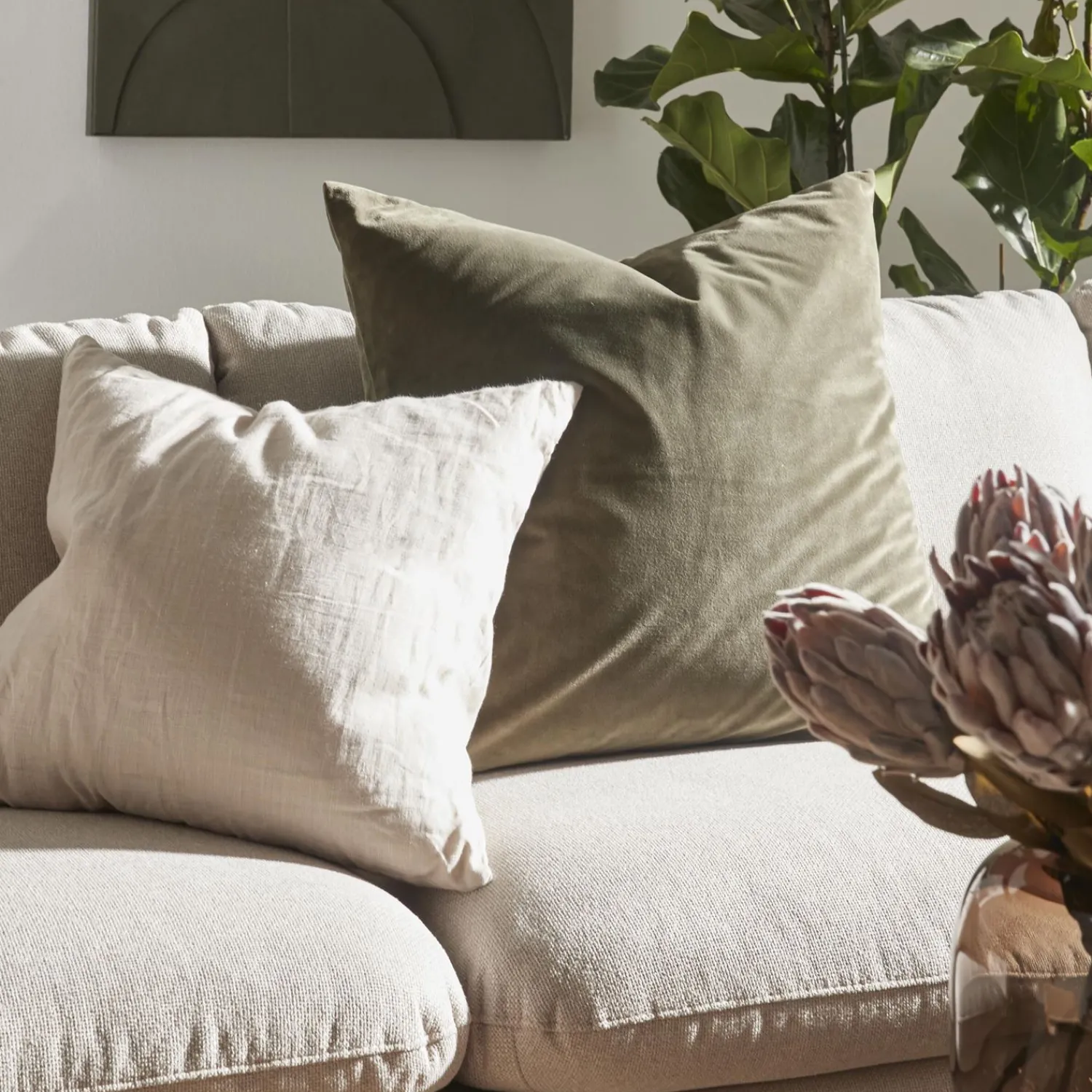 Best ILVA Bjorn højrevendt sofa med pufafslutning