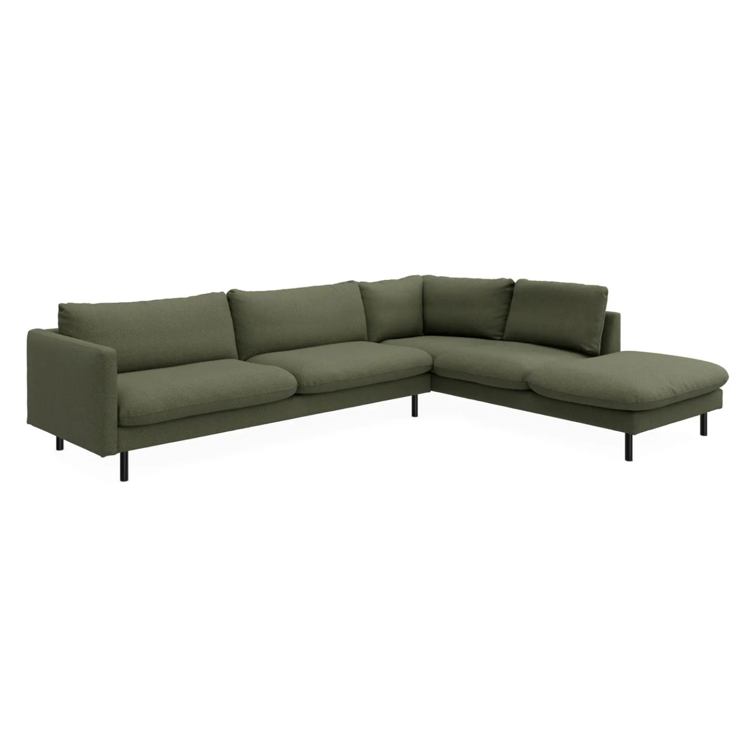 Clearance ILVA Bjorn højrevendt sofa med pufafslutning