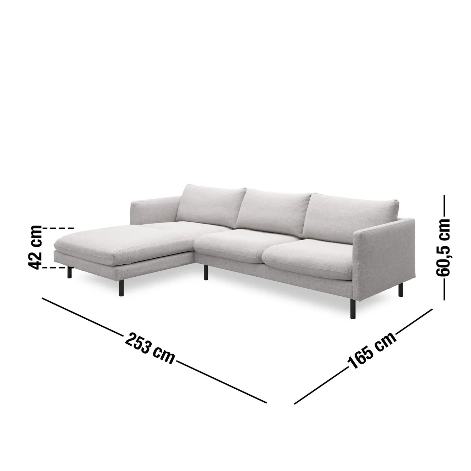 Best ILVA Bjorn venstrevendt sofa med chaiselong
