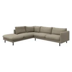 Discount ILVA Bjorn venstrevendt sofa med pufafslutning