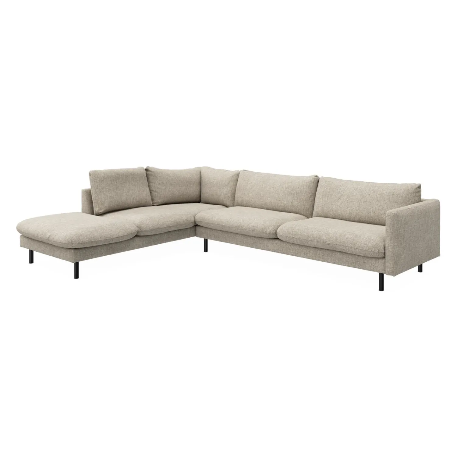 Best ILVA Bjorn venstrevendt sofa med pufafslutning