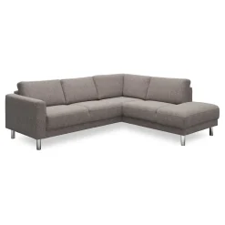 Discount ILVA Cleveland højrevendt sofa med pufafslutning