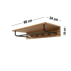 Clearance ILVA Doppler Hattehylde 80 x 20 x 34 cm