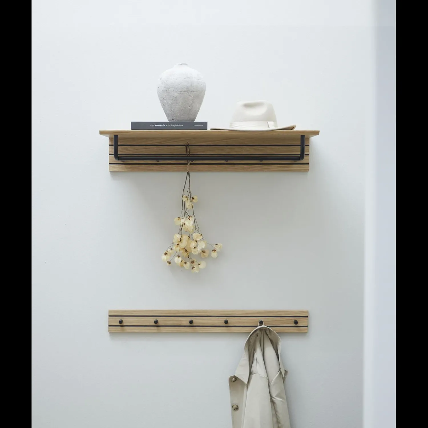 Outlet ILVA Doppler Knagerække 80 x 9 x 5 cm 6 stk
