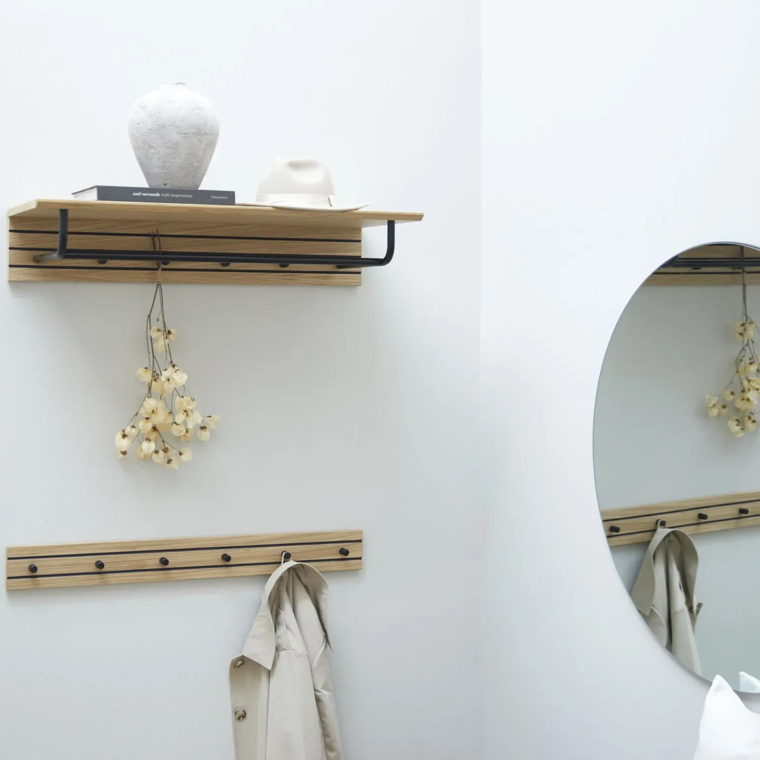 Outlet ILVA Doppler Knagerække 80 x 9 x 5 cm 6 stk