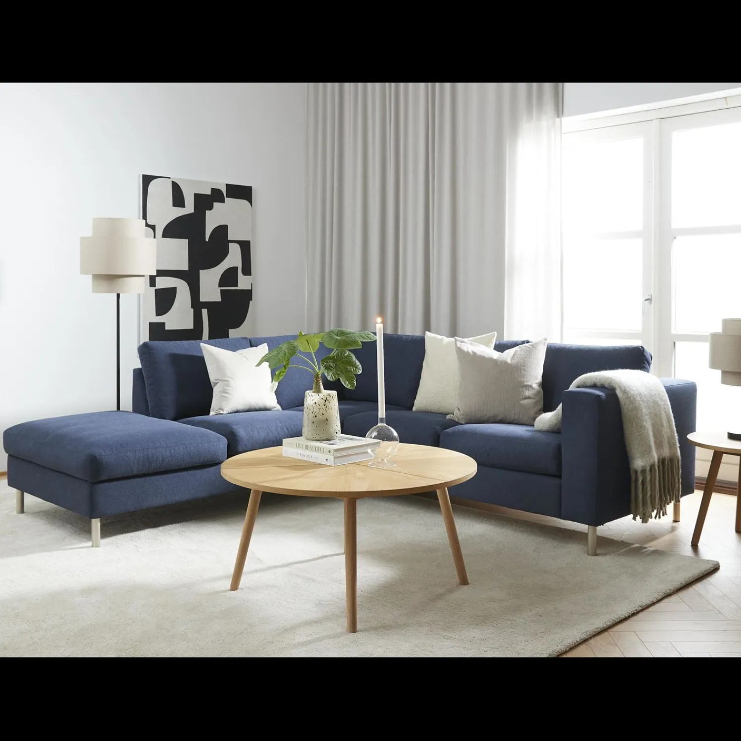 Online ILVA FLEX sofa med pufafslutning