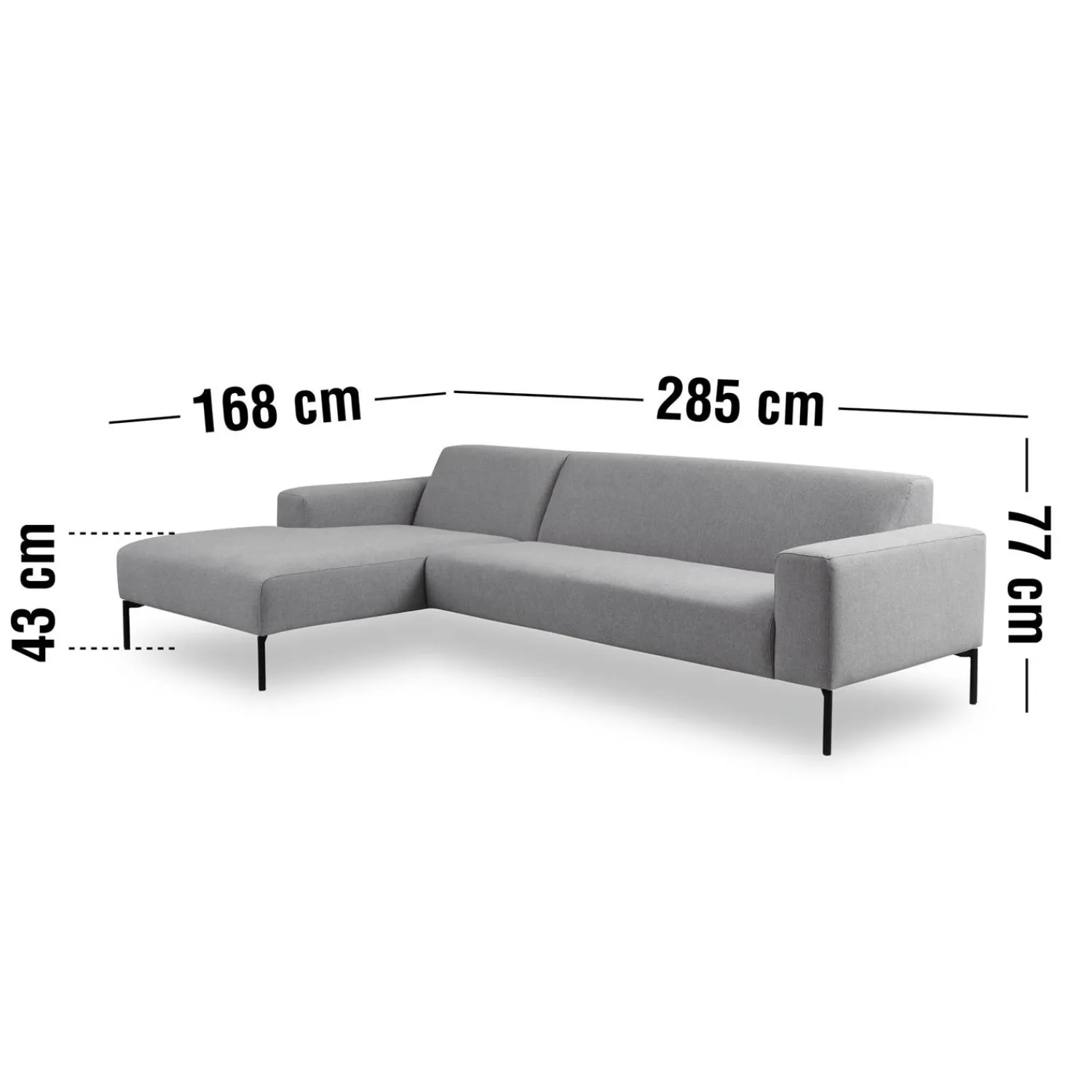 Best ILVA Franklin venstrevendt sofa med chaiselong
