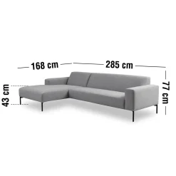 Discount ILVA Franklin venstrevendt sofa med chaiselong