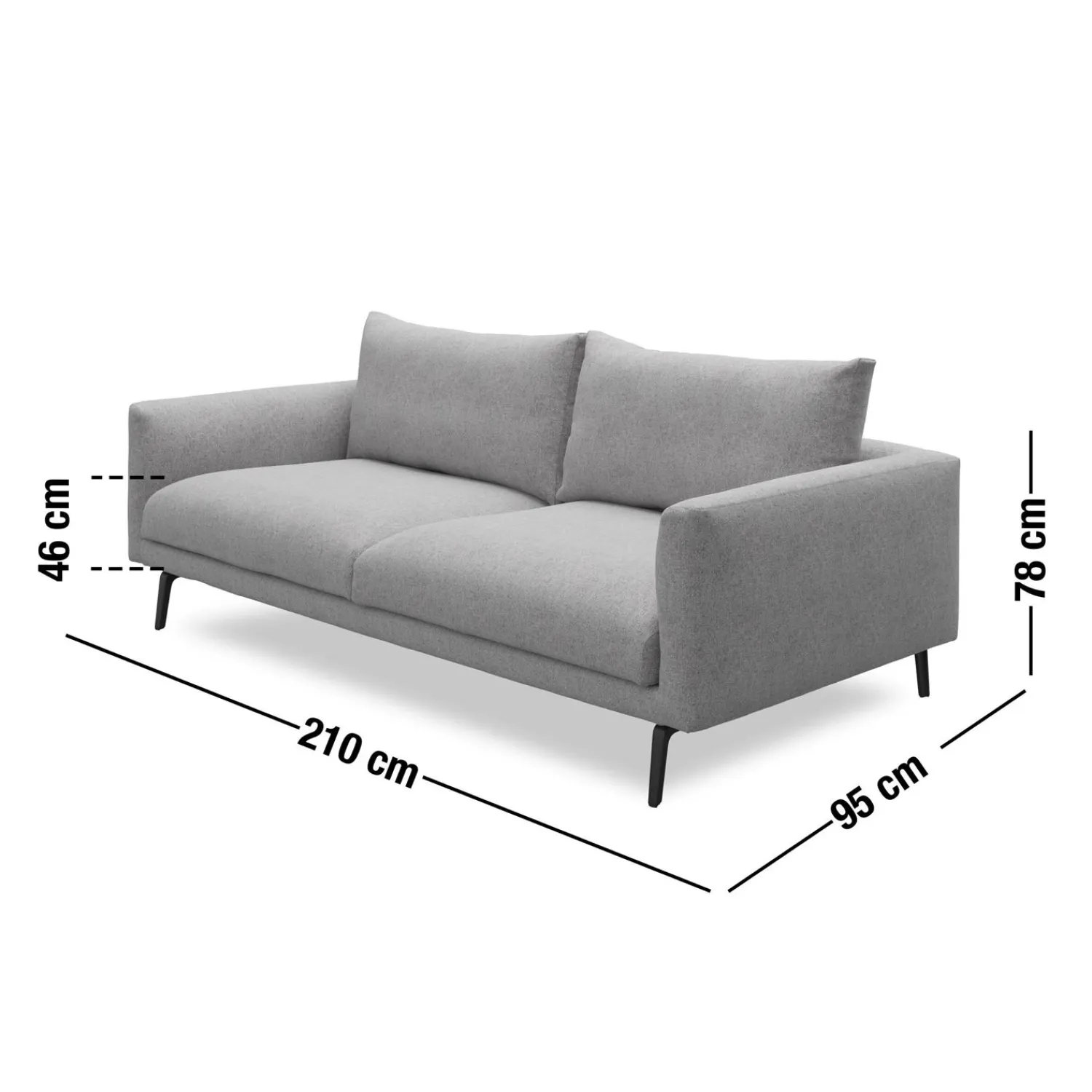 Clearance ILVA Hallsberg 3 pers Sofa