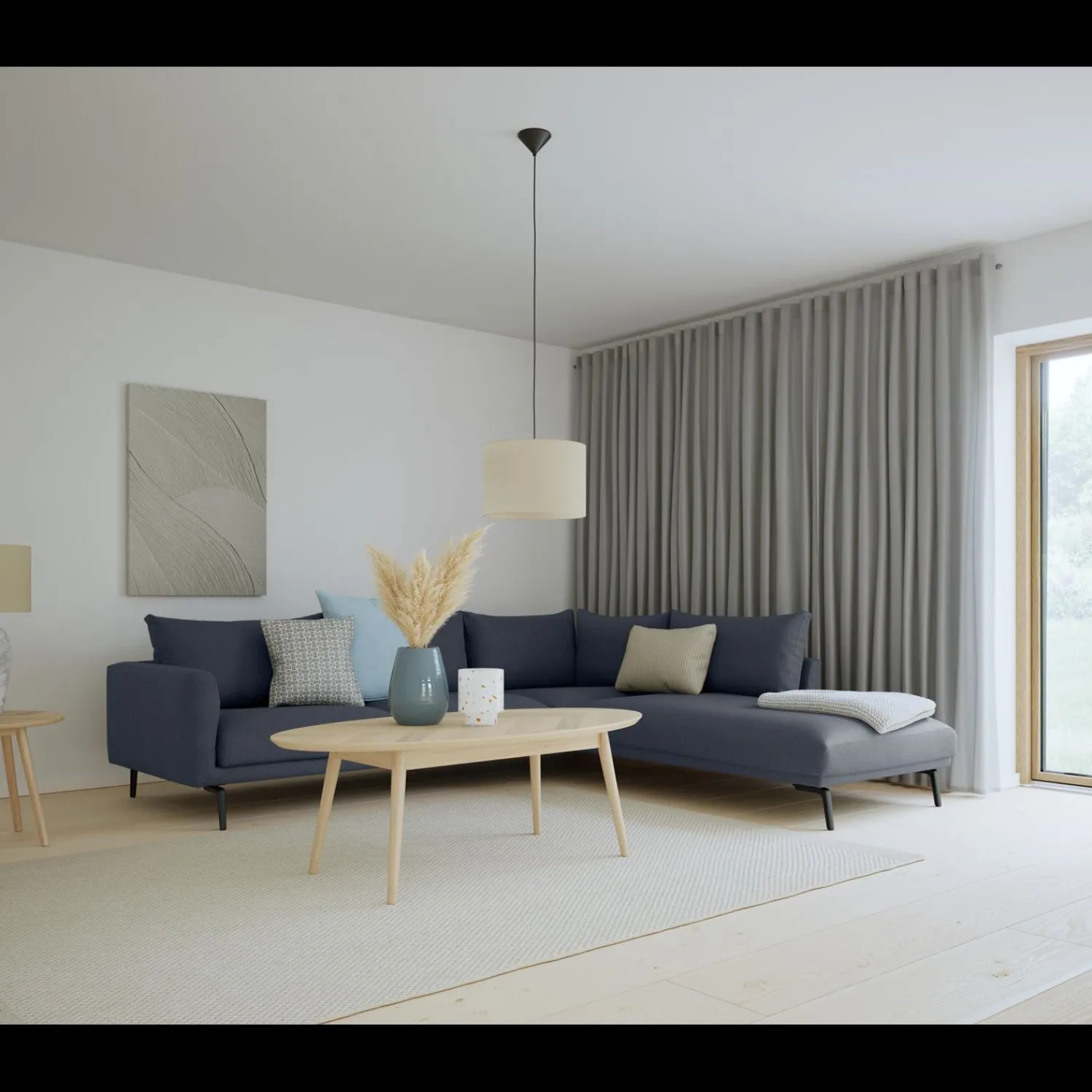 Sale ILVA Hallsberg højrevendt sofa med pufafslutning