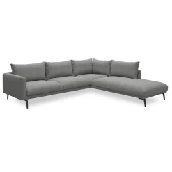 Online ILVA Hallsberg højrevendt sofa med pufafslutning