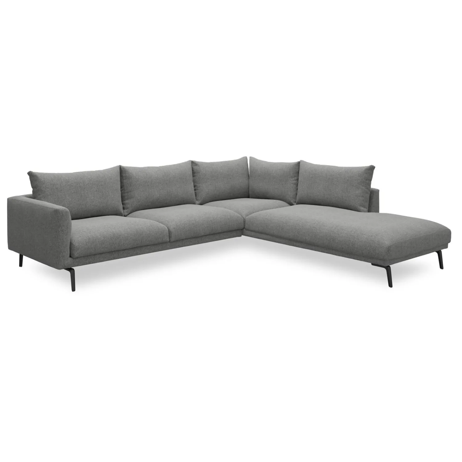 Online ILVA Hallsberg højrevendt sofa med pufafslutning