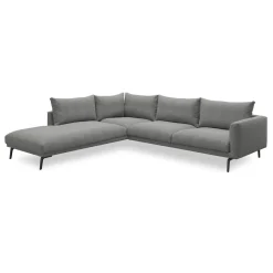 Online ILVA Hallsberg venstrevendt sofa med pufafslutning