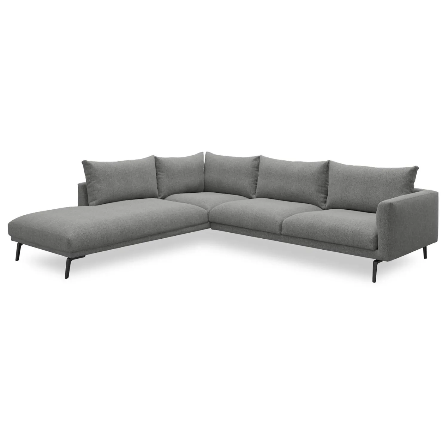 Online ILVA Hallsberg venstrevendt sofa med pufafslutning
