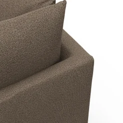 New ILVA Halmstad højrevendt hjørnesofa med pufafslutning