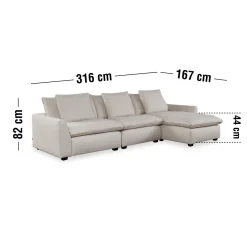 Sale ILVA Heaven højrevendt sofa med chaiselong