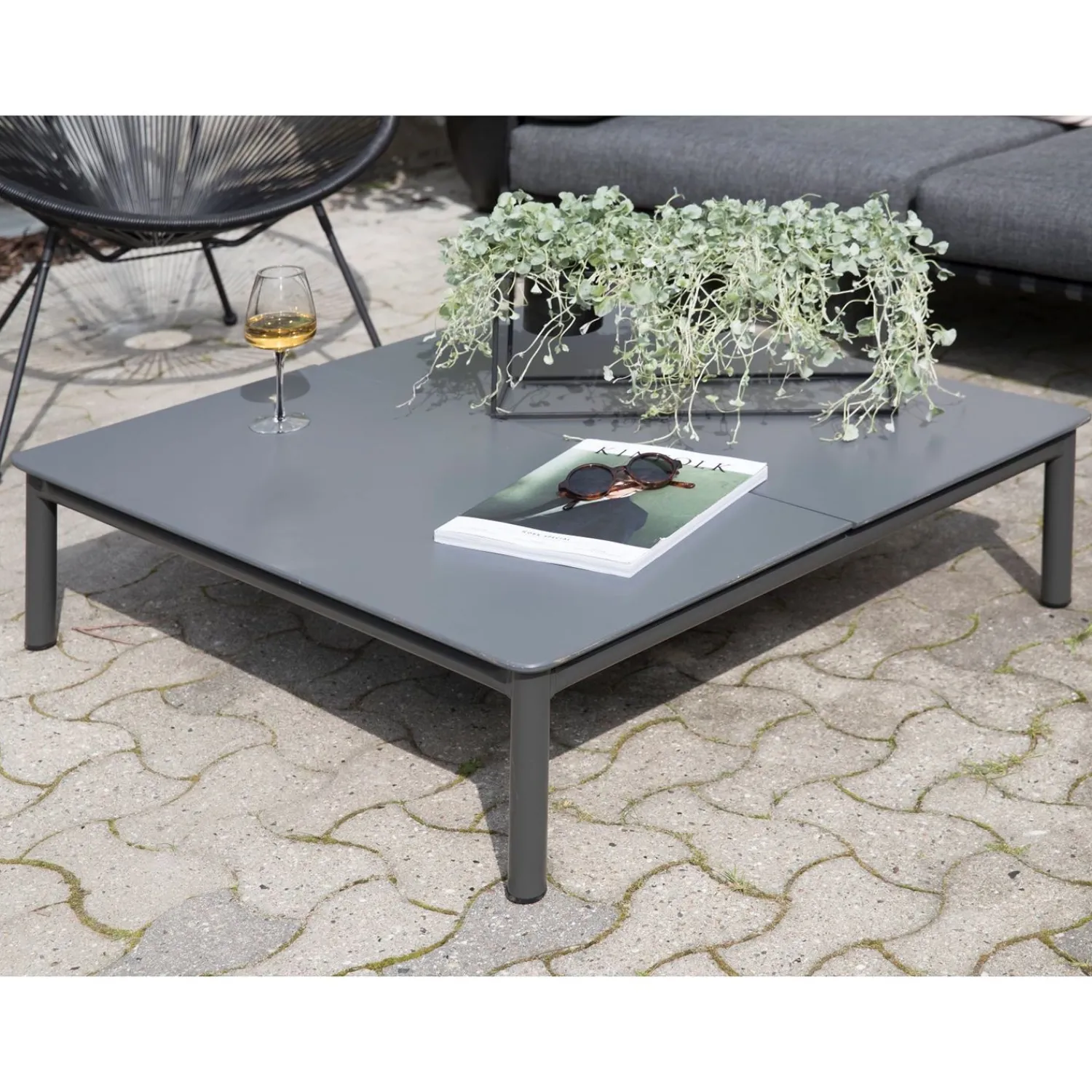 Online ILVA Horizon Loungebord 90 x 90 x 26 cm