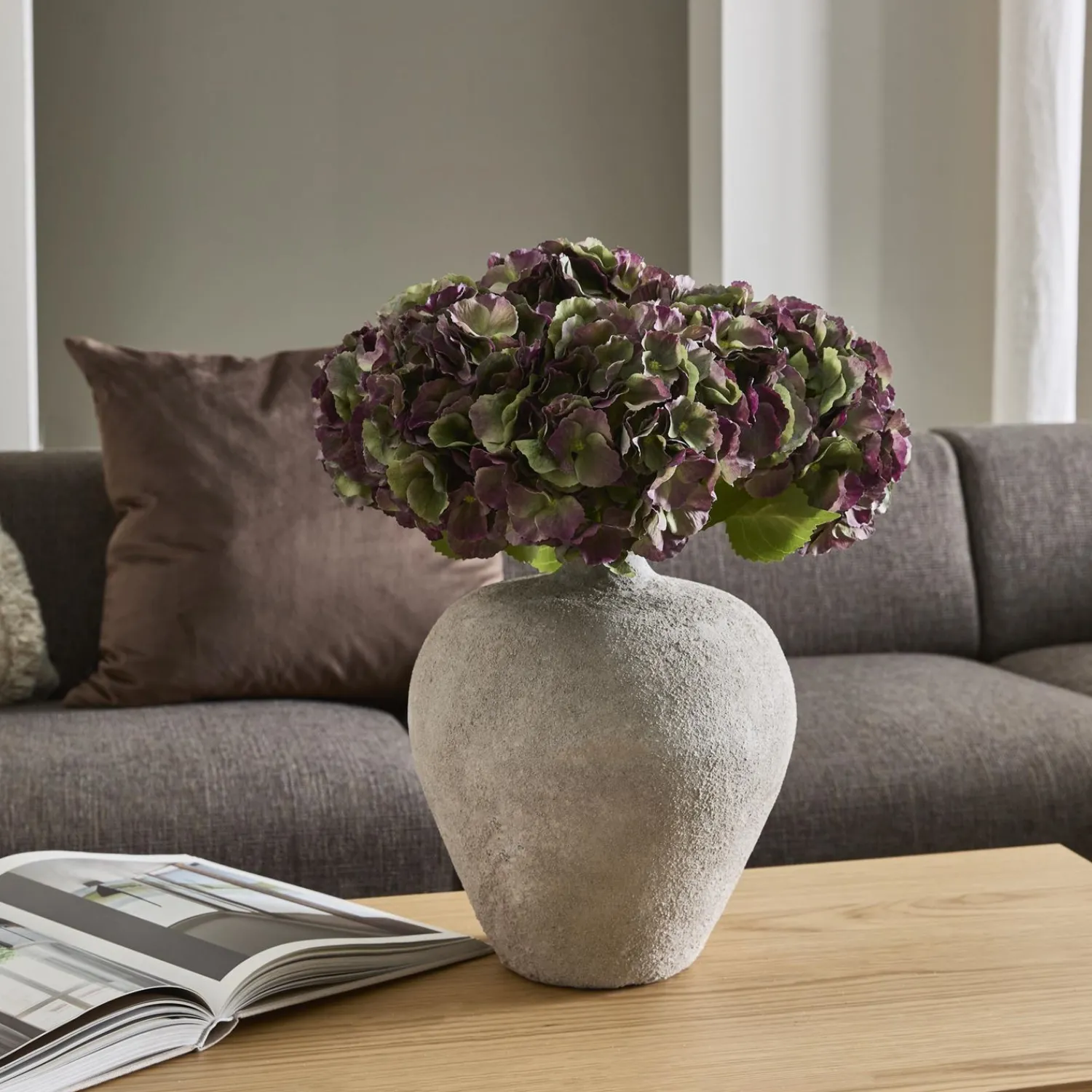 Outlet ILVA Hortensia small 2025 Kunstig plante 50 x 17 cm