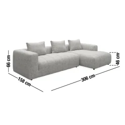 ILVA Ingvar højrevendt sofa med chaiselong