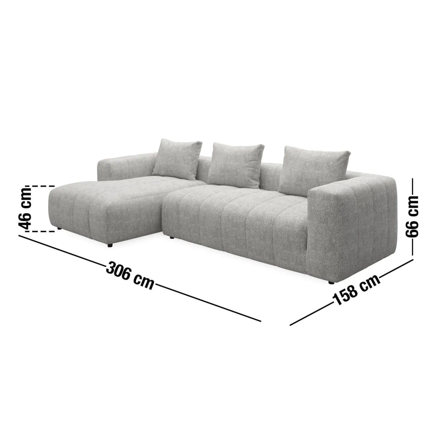 Hot ILVA Ingvar venstrevendt sofa med chaiselong