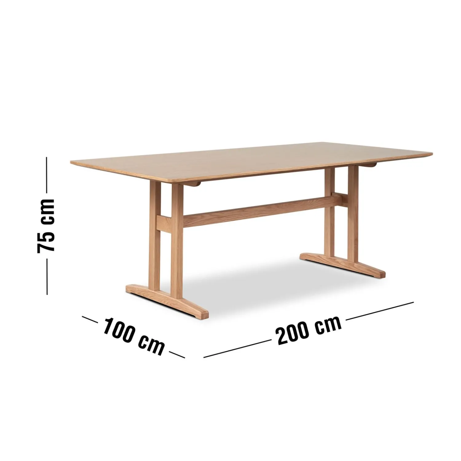 Best ILVA Kaigo Spisebord 200 x 100 x 75 cm