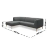 Online ILVA Land venstrevendt sofa med chaiselong