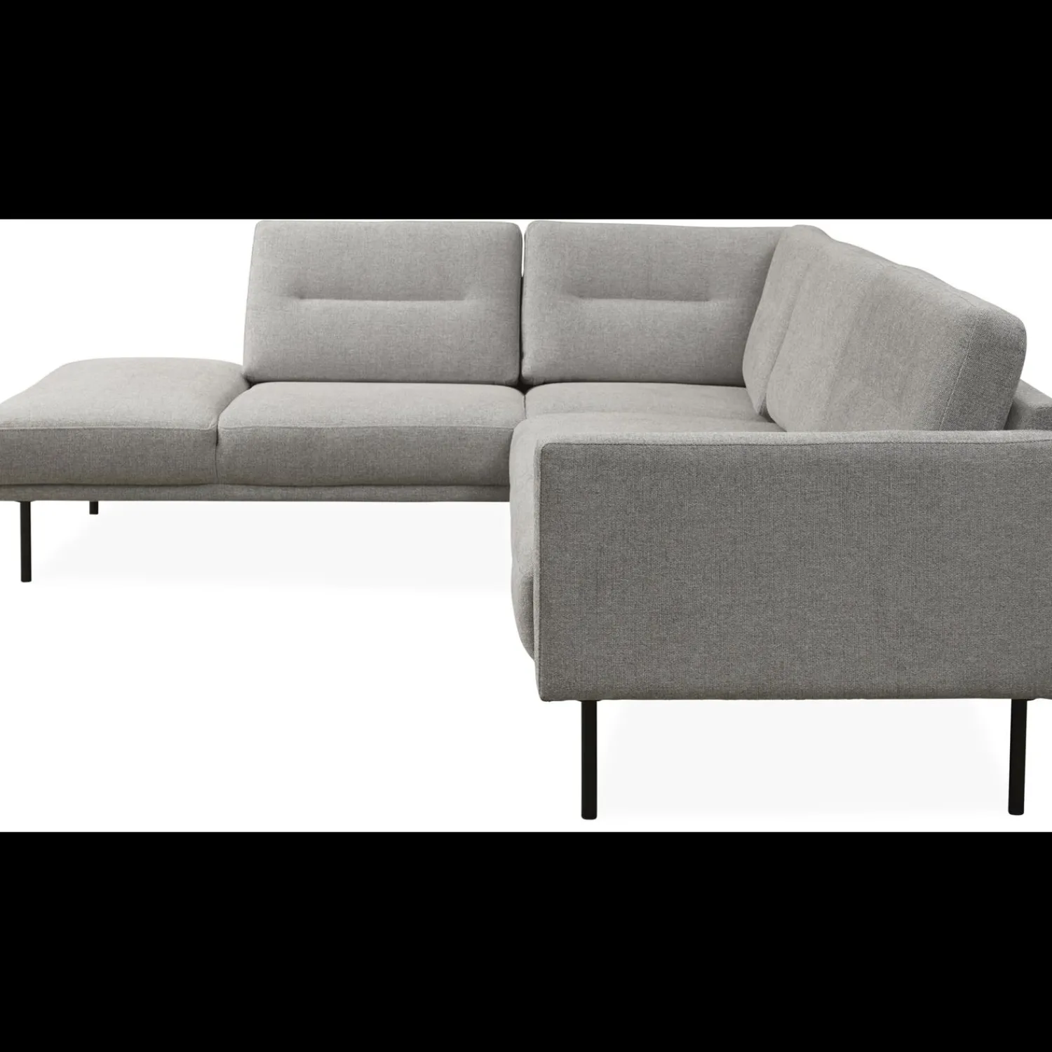 ILVA Larvik venstrevendt hjørnesofa med pufafslutning
