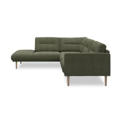 New ILVA Larvik venstrevendt hjørnesofa med pufafslutning
