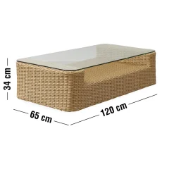 Online ILVA Luan Loungebord 120 x 65 x 34 cm
