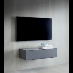 New ILVA Mensola Reolsystem med 1 TV-modul + 1 klap grå