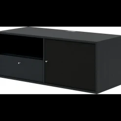 Discount ILVA Mistral AV TV-møbel med 2 hylder, 1 låge + 1 skuffe sort