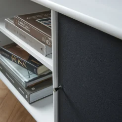 Outlet ILVA Mistral AV TV-møbel med 2 låger hvid/sort