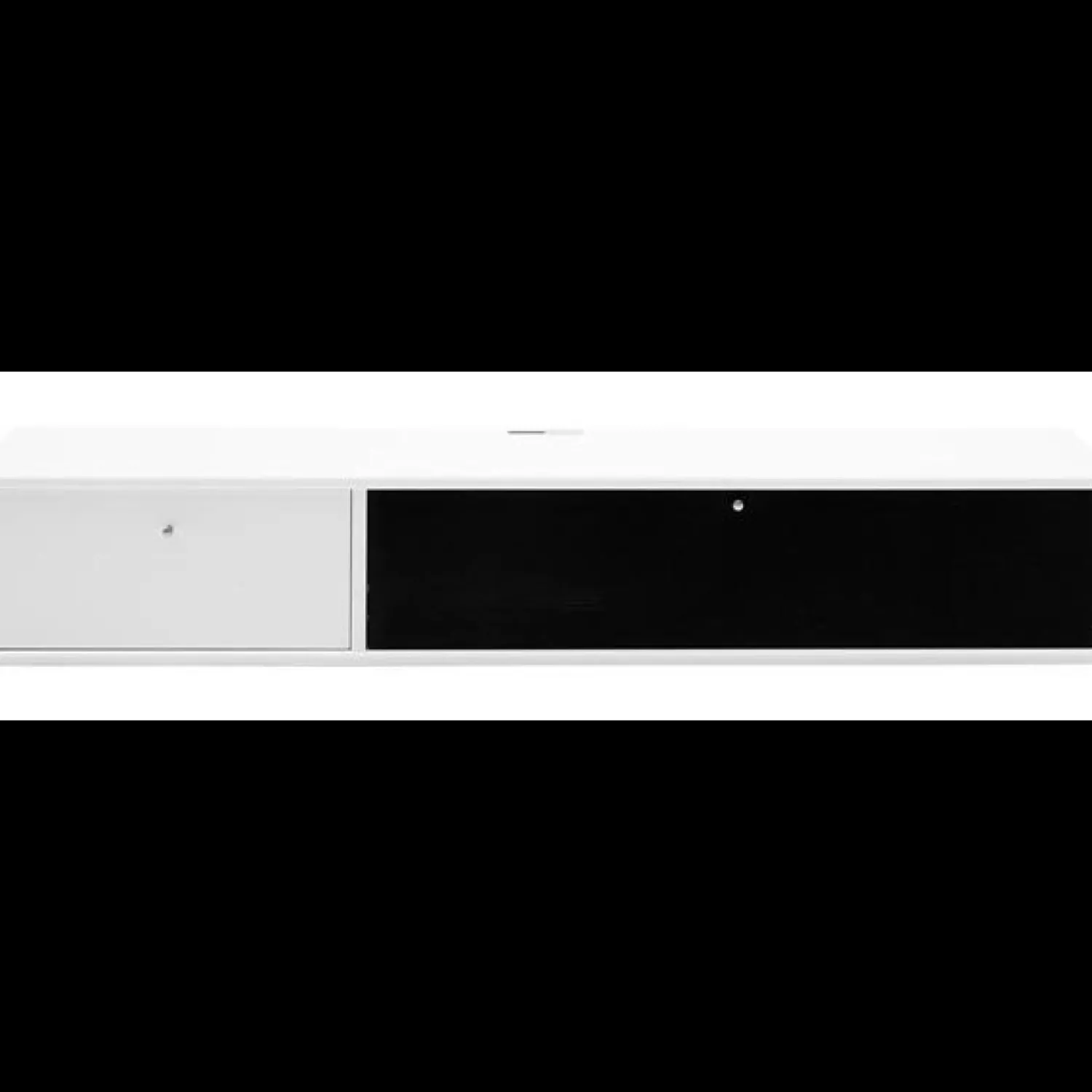 Outlet ILVA Mistral AV TV-møbel med 1 låge + 1 klap hvid/sort