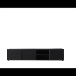 Outlet ILVA Mistral AV TV-møbel med 3 låger + 6 stilleskruer sort