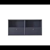 ILVA Mistral Classic Reol med 4 rum + 2 skuffer sort