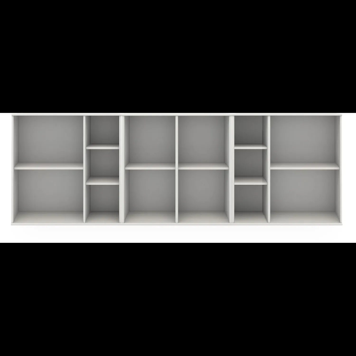 ILVA Mistral KUBUS Reol med 1 stk 4-rums modul + 2 stk 5-rums moduler hvid