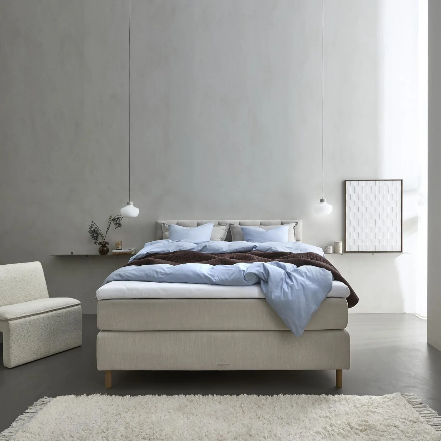 Hot ILVA Nocturne Exclusive Plus inkl. topmadras, 210 x 210 cm kontinentalseng