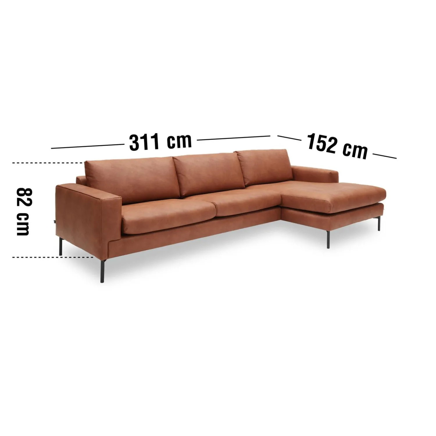 ILVA Nyland højrevendt sofa med chaiselong