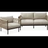 Outlet ILVA Oblic Loungehavesæt med 2 pers. loungesofa og 1 stk. hvilkestol.
