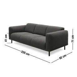 Outlet ILVA Parker 3 pers Sofa