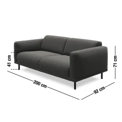 Outlet ILVA Parker 2½ pers. Sofa