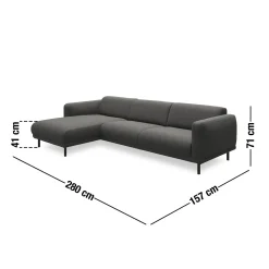 Sale ILVA Parker venstrevendt sofa med chaiselong