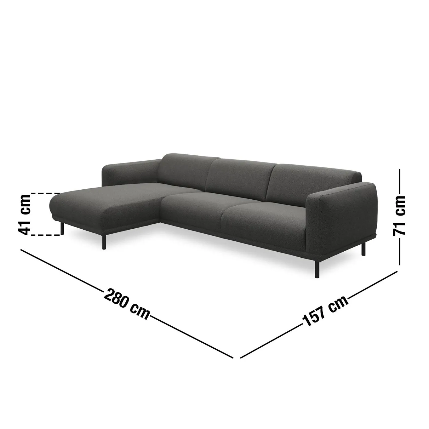 Sale ILVA Parker venstrevendt sofa med chaiselong