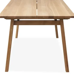Sale ILVA Real Spisebord 200 x 95 x 75 cm, plade + ben i lyst træ