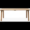 Sale ILVA Real Spisebord 160 x 95 x 75 cm, ben + plade i lyst træ